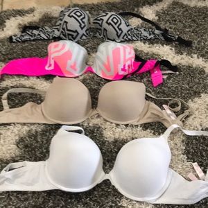Pink bras